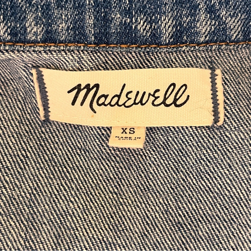 Madewell Classic Denim Jean Jacket Medium Wash Sz XS - Picture 2 of 6